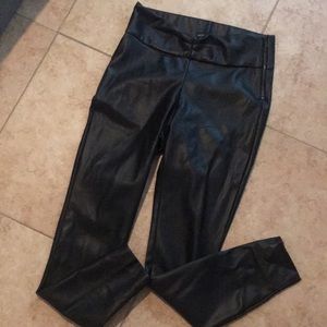 Zara faux leather tight pants